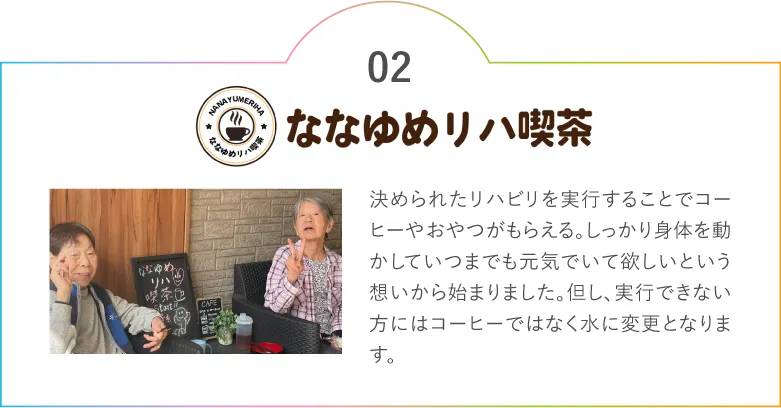 ななゆめリハ喫茶